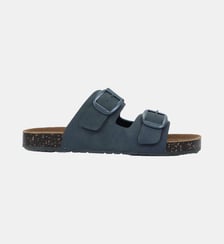 Sandales à doubles brides ultra confortables, semelle intérieure cuir Isotoner