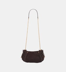 Sac en cuir velours effet tressé - LE MINI 24 Gerard Darel