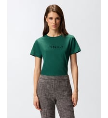 T-shirt à logo pinko brodé Pinko