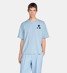 T-shirt en coton imprimé fleur Sandro