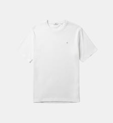 T-shirt col rond en coton gaufré Théo Serge Blanco