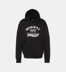 Sweatshirt à capuche imprimé « BORN IN N.Y. » Schott