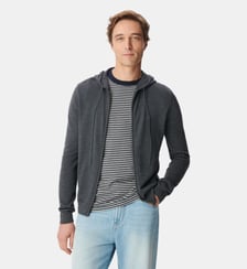 Cardigan à capuche tricot 100% laine Ikks