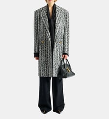 Manteau long en tweed Balmain