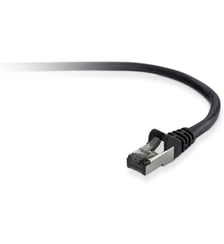 Adaptateur Ethernet 2M Droit CAT6 Noir A3L981BT02MBKHS Belkin