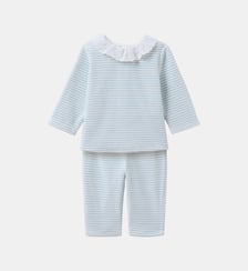 Pyjama rayé en velours Cyrillus