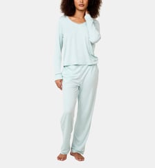 Pantalon issu de fibres végétales Softness vert d'eau Maison Lejaby