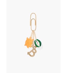 Bijou de sac tortue corail et coquillage vert Aurélie Bidermann