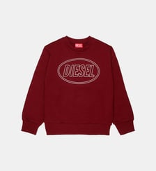 Sweat-shirt à col rond avec logo Diesel Kids