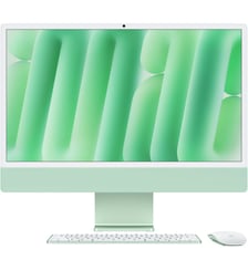 Ordinateur Apple 24" Ecran Retina 4,5K Puce M4 CPU 10 / GPU 10 coeurs Mémoire RAM 16Go Stockage 256Go SSD Vert Apple