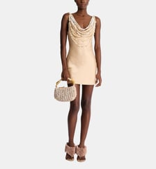 Robe Coquillages en soie Balmain