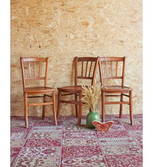 Lot de 3 chaises Luterma Claude N°1266- Produit chiné Debongout
