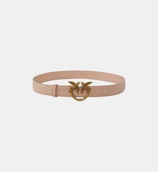 Ceinture love birds en cuir 3cm Pinko