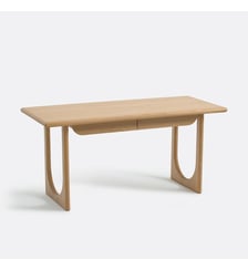 Bureau XL en chêne et plaqué, 2 tiroirs La Redoute Interieurs