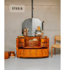 Coiffeuse en bois Louise N°120- Produit chiné Debongout