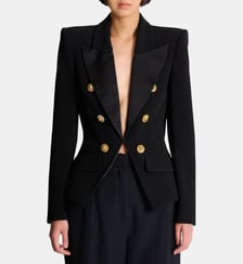 Veste 6 boutons en jacquard croco Balmain
