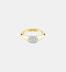 Bague Dextera, Doré à l’or 18 carats (750/1000) Swarovski
