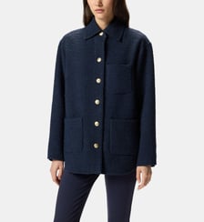 Veste en tweed à motifs surdimensionnée Pinko