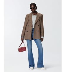Jean à pattes d'éléphant en denim vintage Pinko