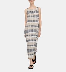 Robe en maille jacquard à rayures Adolfo Dominguez