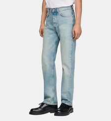 Jean droit taille haute en coton Sandro