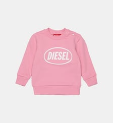 Sweat-shirt à col rond avec logo Diesel Kids