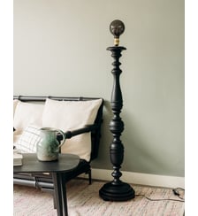 Lampadaire au bois tourné Julien N°352- Produit chiné Debongout