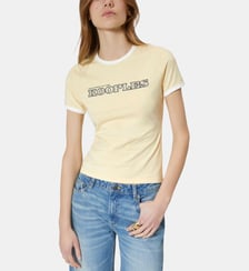 T-shirt avec logo strassé The Kooples
