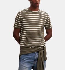 T-shirt ultrafin rayé Bompard