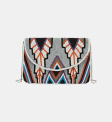 Sac pochette brodé de perles ALDRIC Wild