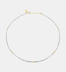Collier doré labradorite - jeri Caroline Najman