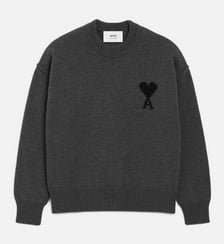 Pull Col Rond Ami De Coeur En Laine unisexe AMI Paris
