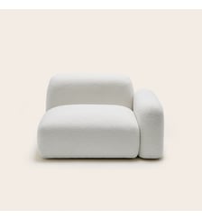 chauffeuse modulable accoudoir bas d  En fibre de polyester recyclé Madura