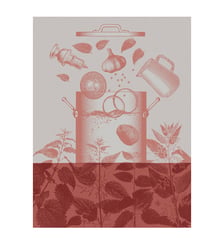 Torchon Veloutés d'orties 90% Coton, 10% Lyocell Le Jacquard Francais