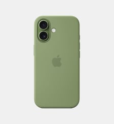 Coque iPhone 17 MagSafe silicone Vert ardoise Apple