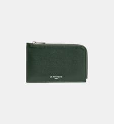 Porte cartes zippé Albertine en cuir grainé Le Tanneur