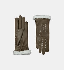 Gants Marie-Louise Femme Cuir Doublés Alpaga Agnelle