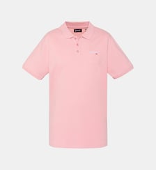 Polo azur en coton piqué Schott