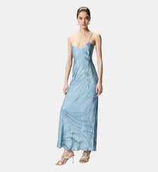 Robe nuisette à imprimé bijou placé Pinko