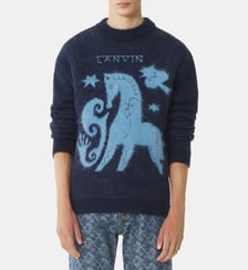 Pull En Mohair Jacquard Lunar Year Lanvin