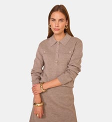 Pull Noir À Manches Longues En Laine Ambre Maison 123