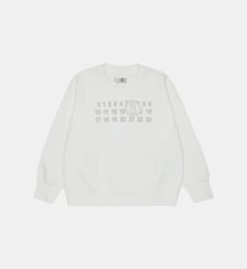 Sweat-shirt col rond avec logo MM6 Maison Margiela