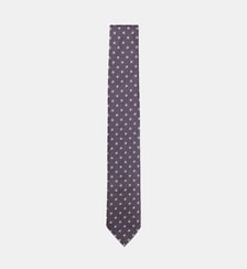 Cravate en soie mélangée à motif jacquard tissé BOSS
