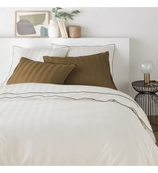 Housse de couette en satin de coton lavé, 118 fils La Redoute Interieurs