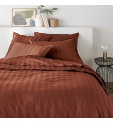 Housse de couette en satin de coton lavé, 118 fils La Redoute Interieurs