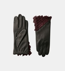 Gants Chihira Femme Cuir Agneau Doublés Soie Agnelle
