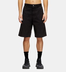 Shorts en coton avec traitement stonewash Diesel