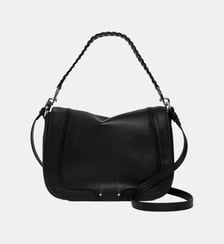 Grand sac bandoulière Héloïse en cuir lisse Le Tanneur