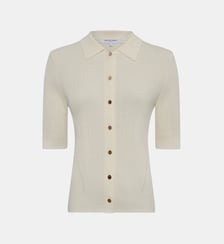 Gilet côtelé à col polo - LOUIZA Gerard Darel