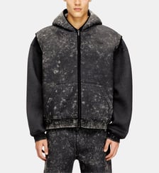 Veste en néoprène sans manches avec lavage effet marbré Diesel